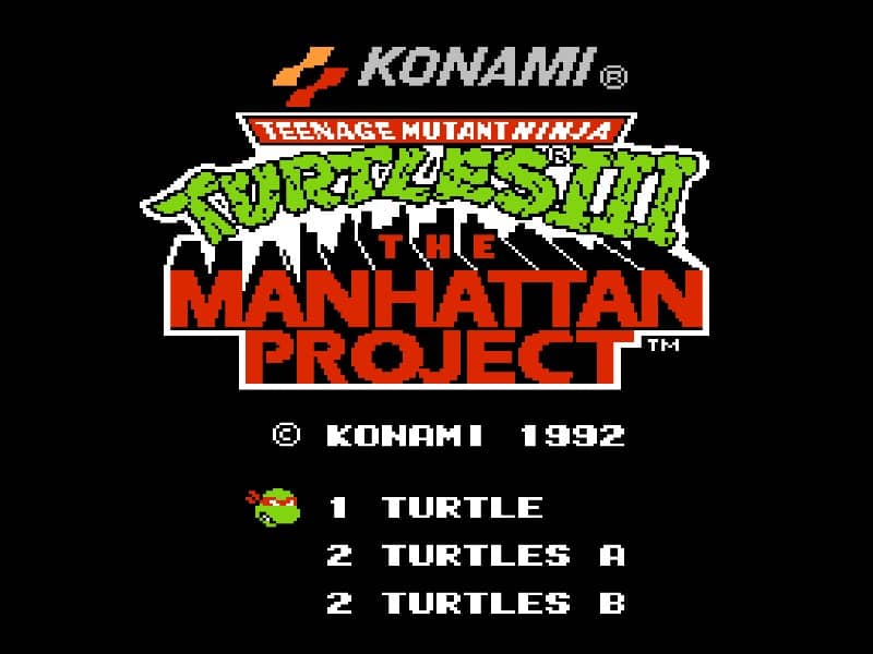 TEENAGE MUTANT NINJA TURLES 3
